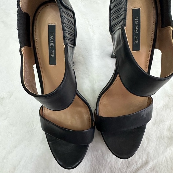 Rachel Zoe Elegant Black High Heel Sandals - Picture 2 of 5